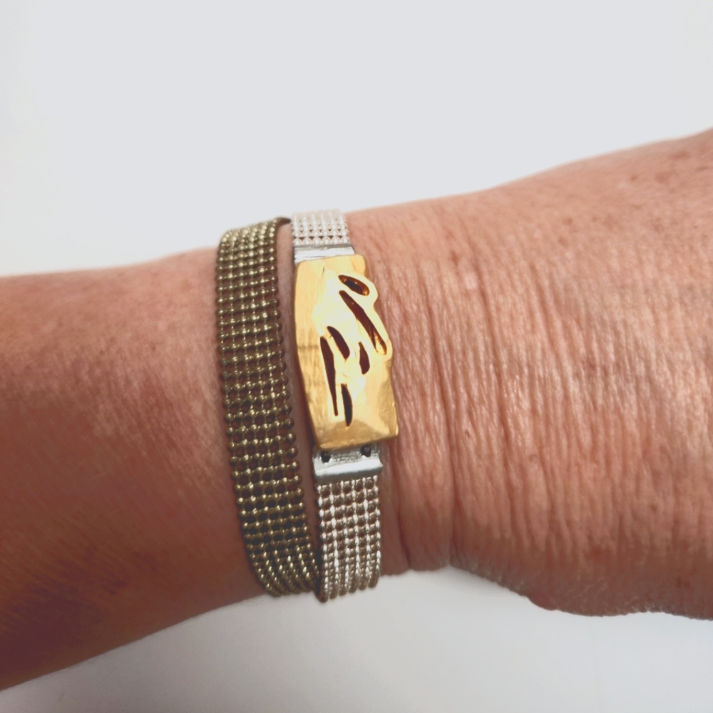 Gold and Silver Bracelet Set